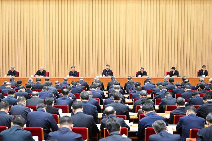 Cuộc họp có sự tham dự của Chủ tịch Trung Quốc Tập Cận Bình và Thủ tướng Lý Cường. Ảnh: EPA-EFE