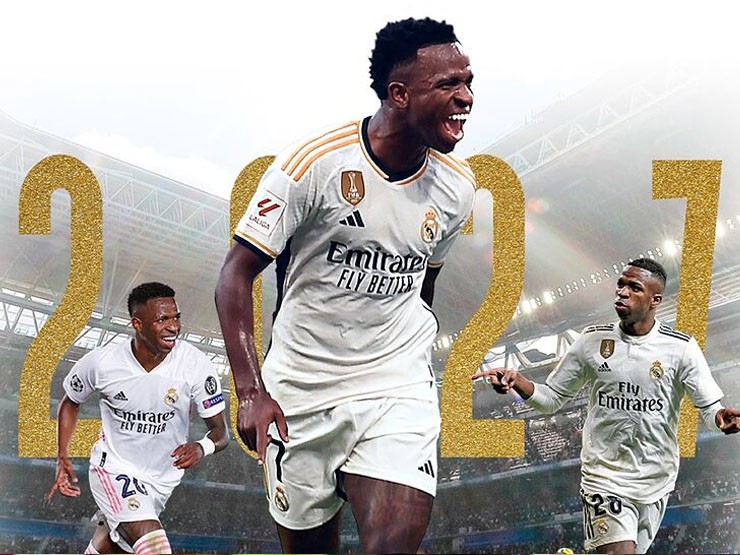 Vinicius cam kết tương lai ở Real Madrid