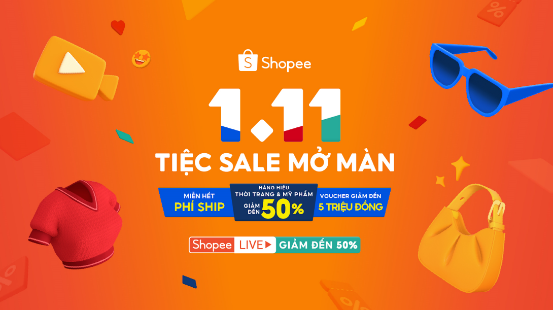 Không để các tín đồ Shopee phải thất vọng, loạt ưu đãi hấp dẫn tại 1.11 Tiệc Sale Mở Màn đang khiến cho không khí của ngày đầu tháng trở nên “nóng” hơn bao giờ hết.