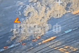 Thêm một đoàn tàu chở nhiên liệu của Ukraine bị phá hủy