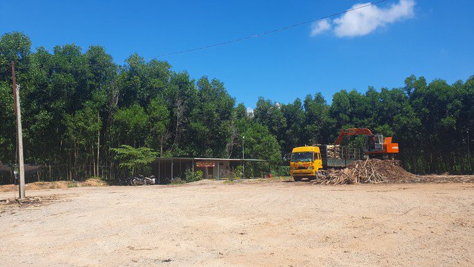 Cơ sở thu mua gỗ keo tràm có gắn cân tải trọng tại thôn Hưng An (Xuân Lộc, huyện Phú Lộc) không chuyển đổi mục đích sử dụng đất