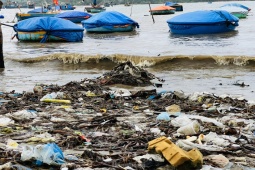 Tin tức trong ngày - Bờ biển Quảng Ngãi bị rác thải 'nuốt chửng' sau mưa lớn