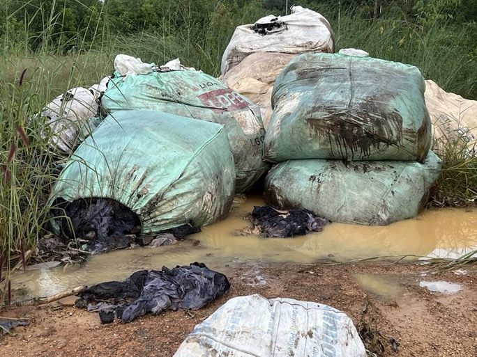 Dòng nước rỉ ra, bốc mùi hôi thối