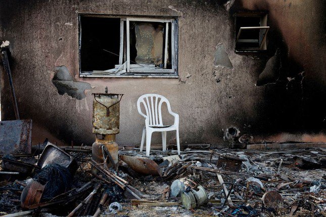Một ngôi nhà của người Palestine ở Dải Gaza tan hoang sau các cuộc tấn công của Israel. (Ảnh: Reuters)