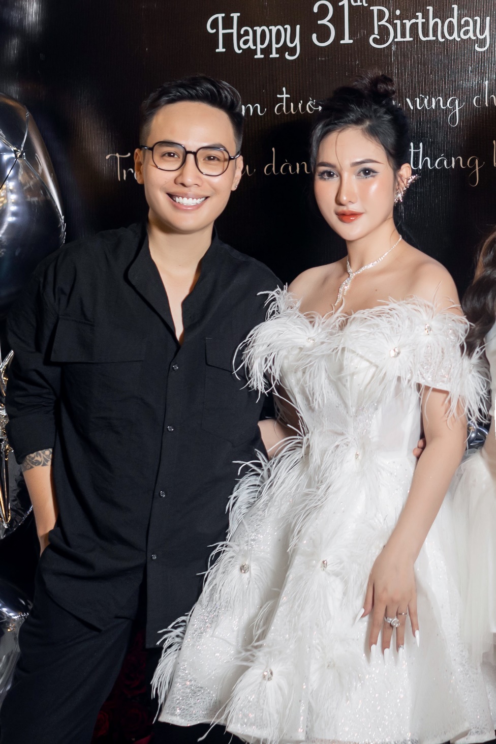 Duy Anh Nguyễn tại buổi sinh nhật chủ thẩm mỹ viện Bảo Hân