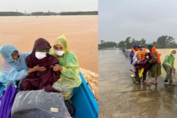 Tin tức trong ngày - Những câu chuyện ấm tình trong vùng lũ