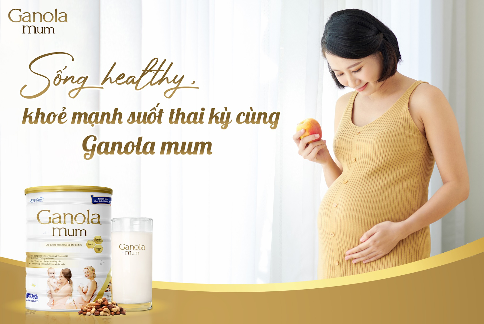 Ganola Mum là trợ thủ đắc lực cho phụ nữ mang thai