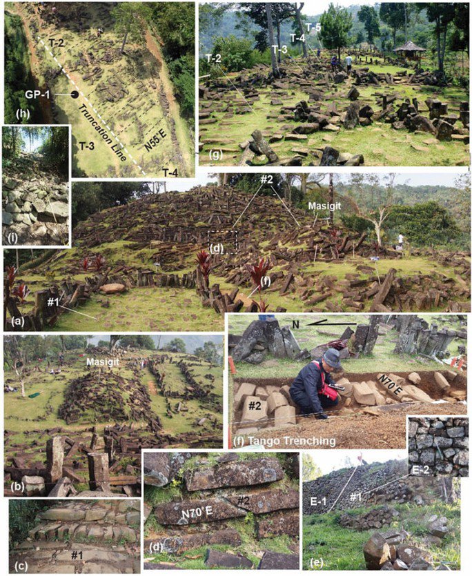 Quá trình khai quật, nghiên cứu tại Gunung Padang - Ảnh: Archaeological Prospection.