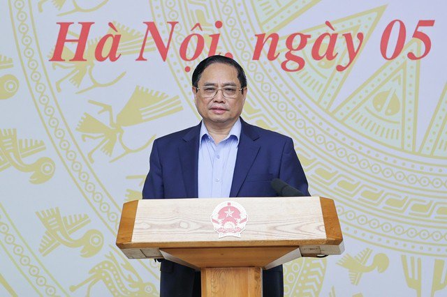 Thủ tướng Phạm Minh Chính phát biểu khai mạc hội nghị. Ảnh: Nhật Bắc
