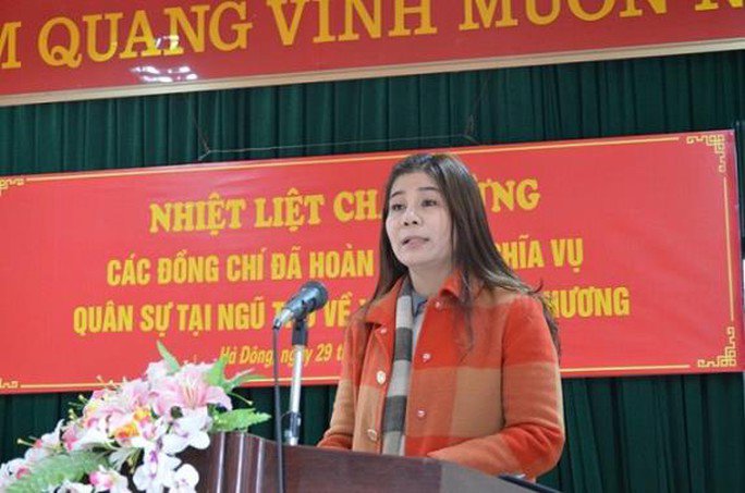 Bà Phạm Thị Hoà thời điểm còn làm Phó Chủ tịch thường trực UBND quận Hà Đông. Ảnh: Internet