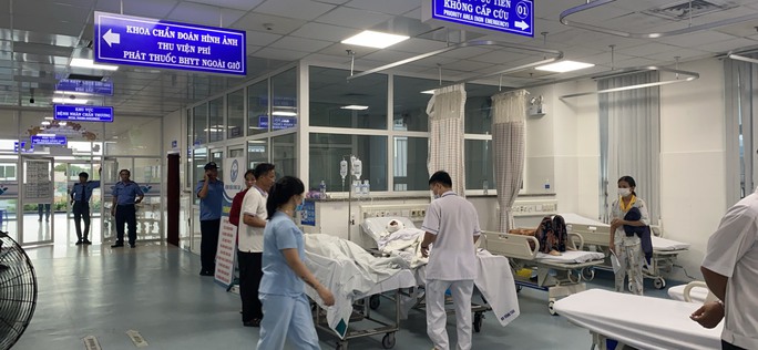 Các nạn nhân được cấp cứu tại Bệnh viện Vũng Tàu