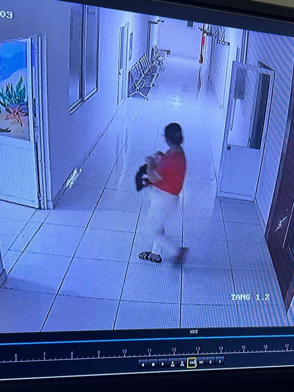 Camera hình ảnh nghi phạm bế em bé khỏi bệnh viện