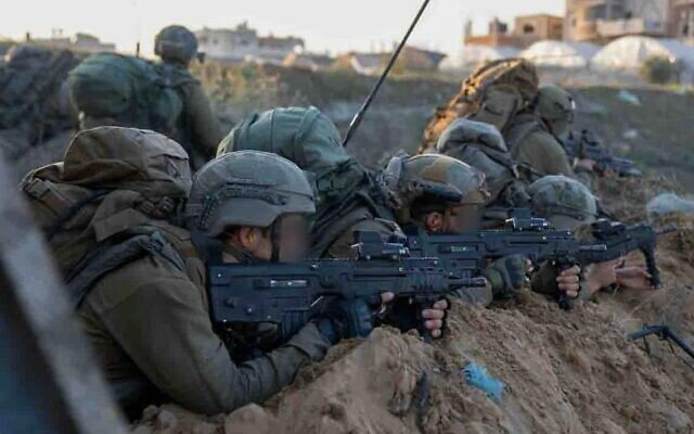 Binh sĩ Israel chiến đấu ở Dải Gaza. Ảnh: Quân đội Israel.