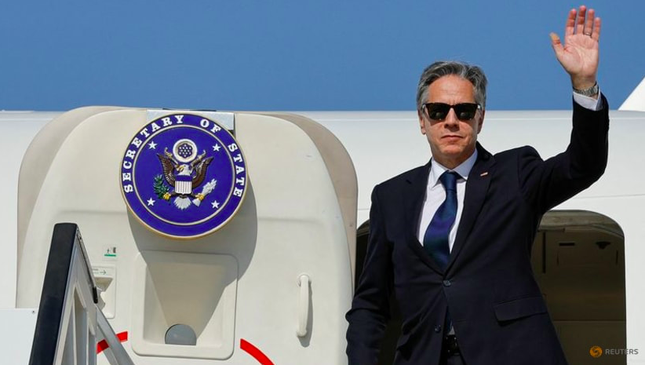 Ngoại trưởng Mỹ Antony Blinken đang có chuyến thăm Trung Đông để ngăn xung đột Israel - Hamas lan rộng. (Ảnh: Reuters)