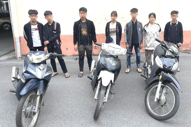 Nhóm thiếu niên đua xe, lạng lách, đánh võng trên đường ở TP. Hạ Long.