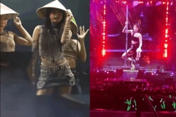 Lee Hyo Ri đội nón lá hát  " siêu hit " , Pháo múa cột khiến hàng nghìn fan Việt vỡ òa