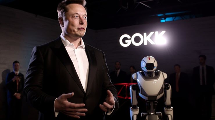 Elon Musk công bố chatbot Grok của xAI.