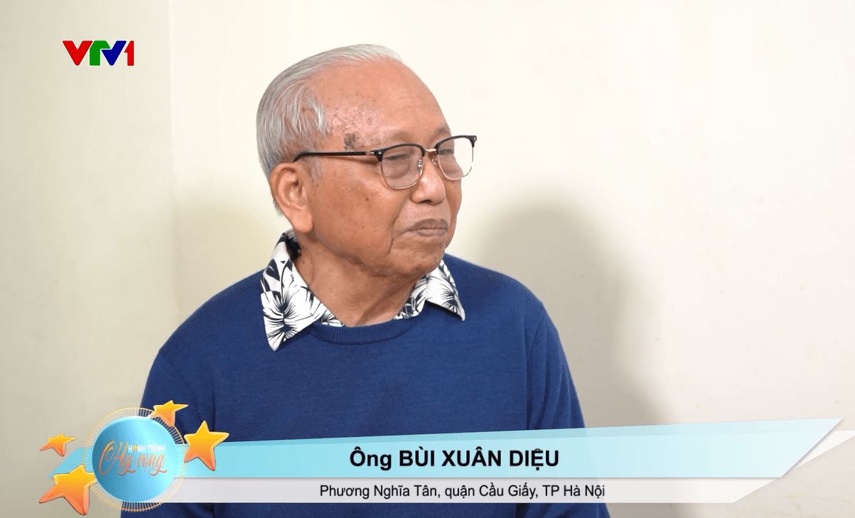 Chú Diệu chia sẻ câu chuyện của mình trong chương trình Hành trình hy vọng - Phát sóng trên VTV1