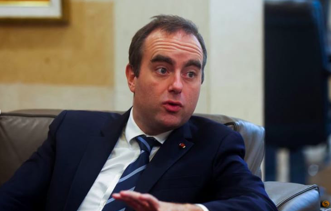 Bộ trưởng Quốc phòng Pháp Sebastien Lecornu. (Ảnh: Reuters)