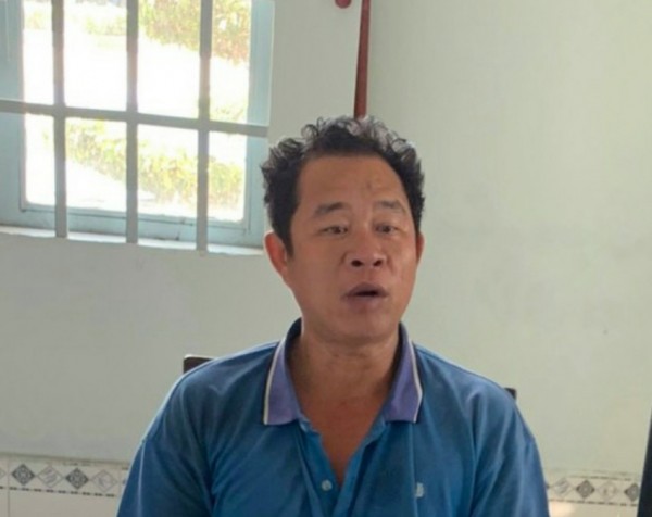 Bị can Nguyễn Trung Hậu.