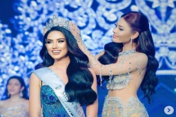 Thời trang - Mỹ nhân Campuchia cao gần 1,8m, mặt đẹp cực "Tây", nổi trội tại Miss Universe