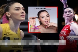 Thể thao - Mỹ nhân bóng chuyền 1m98 đẹp "lịm tim", làm người mẫu kiêm MC