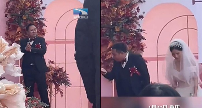 Nụ hôn "khó chịu" của cặp đôi trong đám cưới “gây sốc” - 3