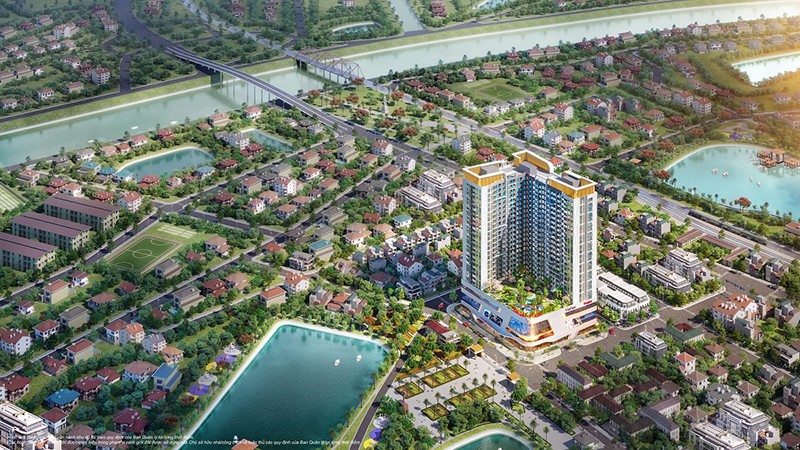 Vinhomes Sky Park toạ lạc tại vị trí đắc địa với kiến trúc nổi bật của một biểu tượng phồn vinh giữa trung tâm thành phố Bắc Giang