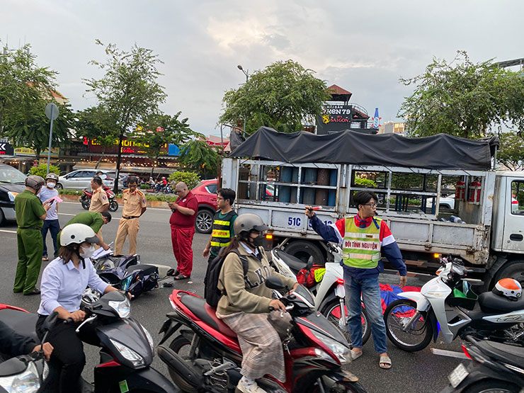 Chiếc xe tải liên quan đến vụ tai nạn