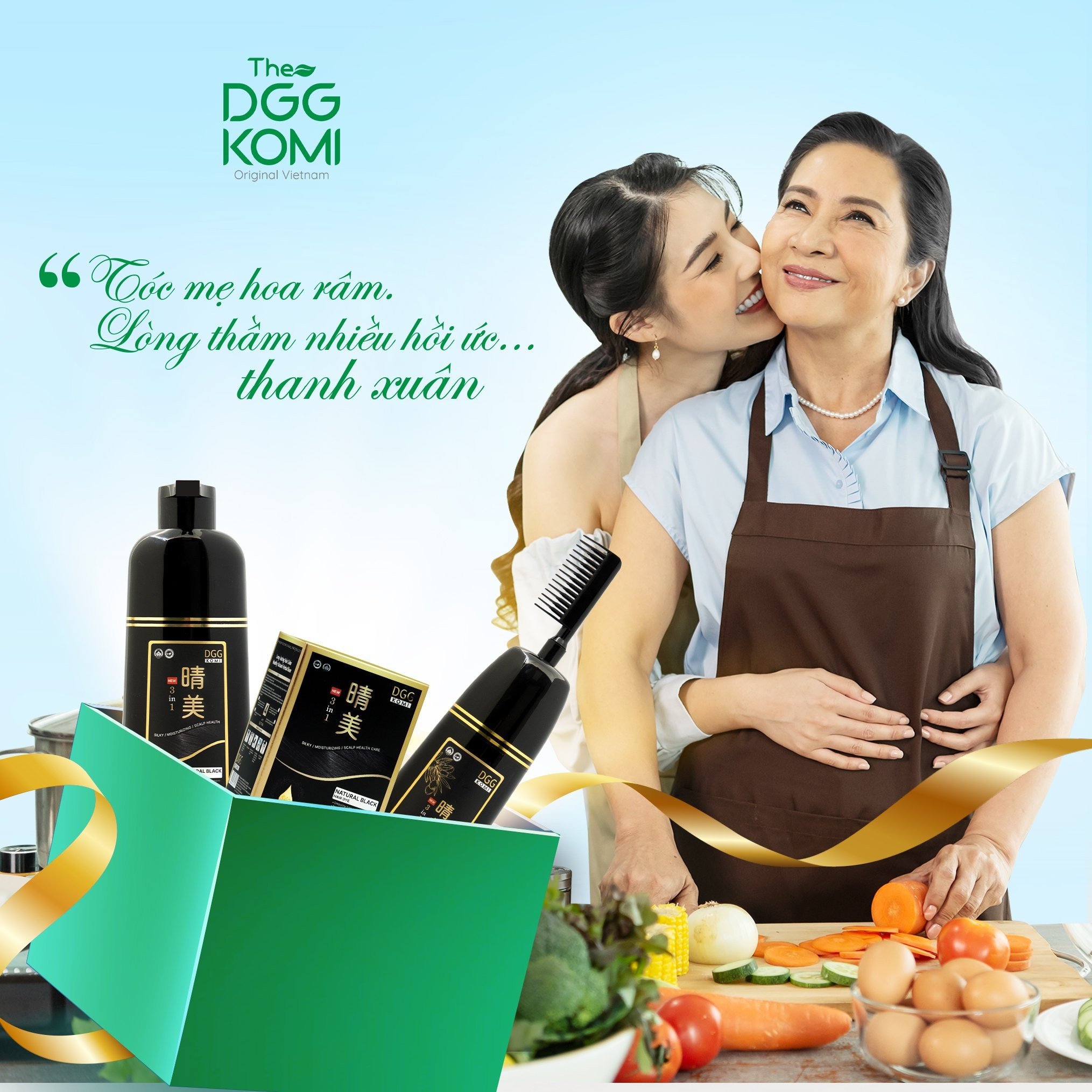 Dùng dầu gội nhuộm phủ bạc giúp che đi màu tóc bạc nhanh chóng