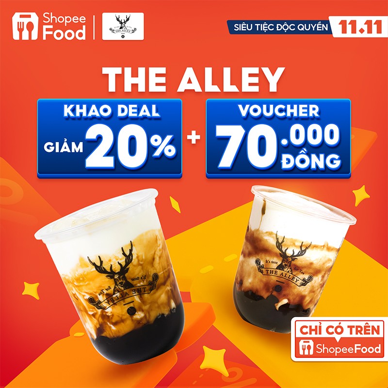 Nếu tự nhận là “tín đồ” Sữa tươi trân châu đường đen thì bạn không thể bỏ qua deal “siêu hời” từ The Alley chỉ có tại ShopeeFood