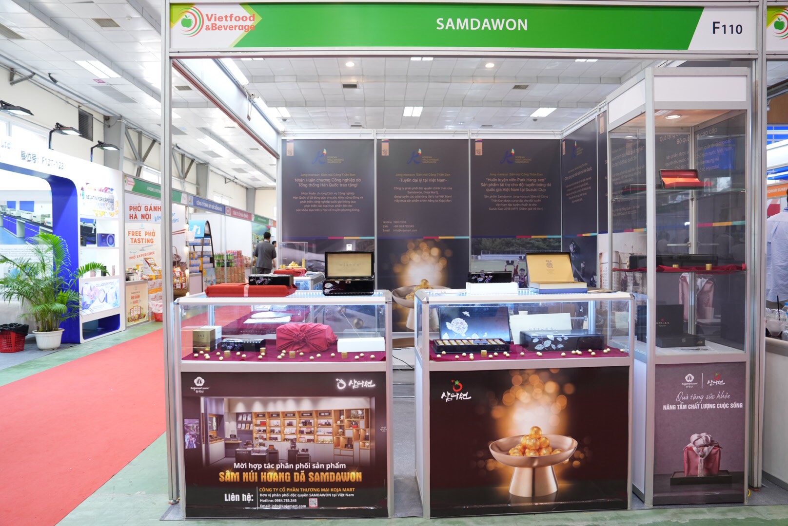 Gian hàng F110 - Samdawon tại Hội chợ triển lãm