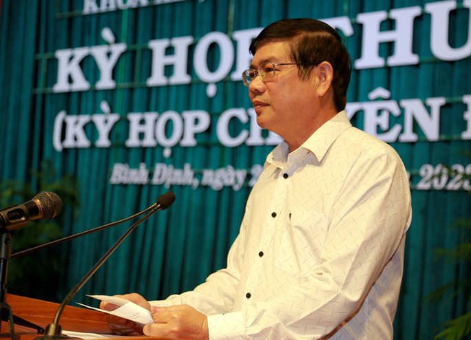 Ông Đào Văn Khôi khi còn đương chức Trưởng Ban Giải phóng mặt bằng tỉnh Bình Định