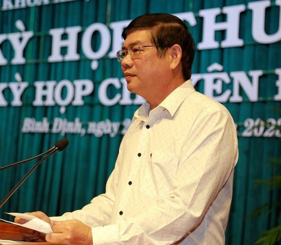 Ông Đào Văn Khôi khi còn giữ chức trưởng Ban Giải phóng mặt bằng tỉnh Bình Định. Ảnh:NG