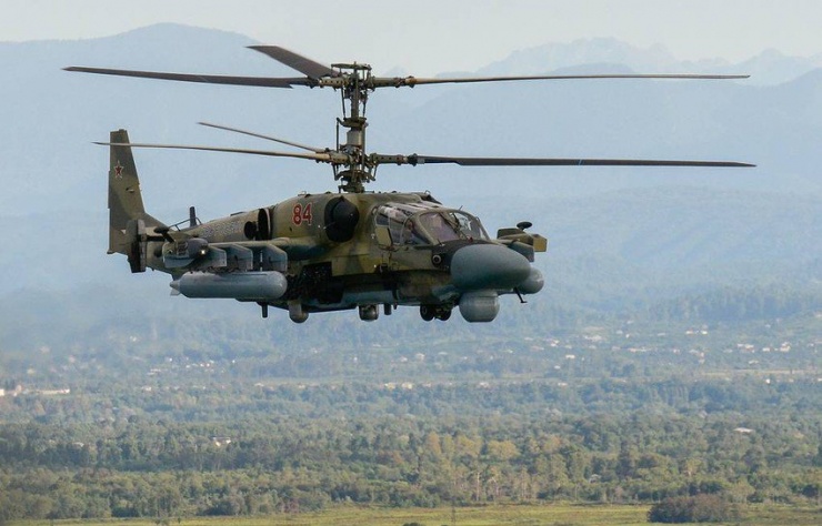 Trực thăng tấn công “Cá sấu” Ka-52M của Nga. Ảnh: Artur Lebedev/TASS