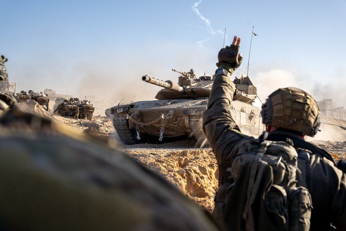 Binh sĩ Israel ở phía Bắc dải Gaza. Ảnh: Lực lượng Phòng vệ Israel