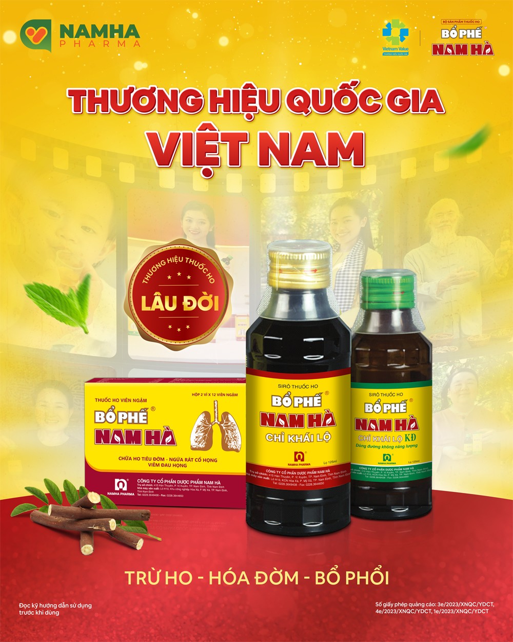 Dược Nam Hà phân phối 8 triệu chai thuốc Đông dược mỗi năm ra thị trường, trong đó nhiều loại thuốc (tiêu biểu là Thuốc ho Bổ Phế Nam Hà) đã gắn liền với tuổi thơ của bao thế hệ Việt.