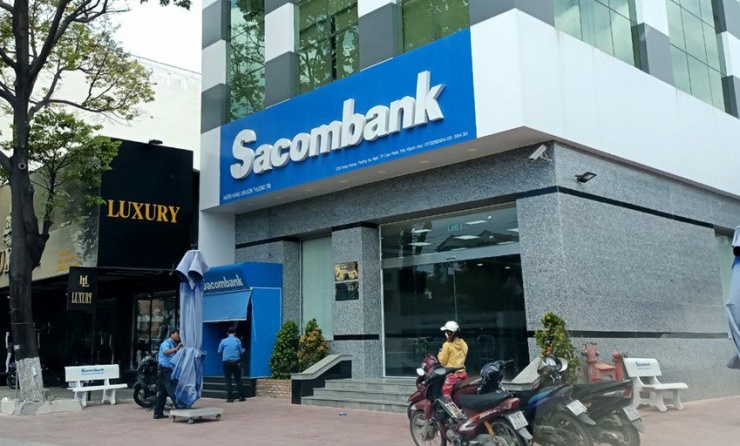Phòng giao dịch Sacombank Cam Ranh xảy ra vụ án tham ô tài sản. Ảnh: H.H