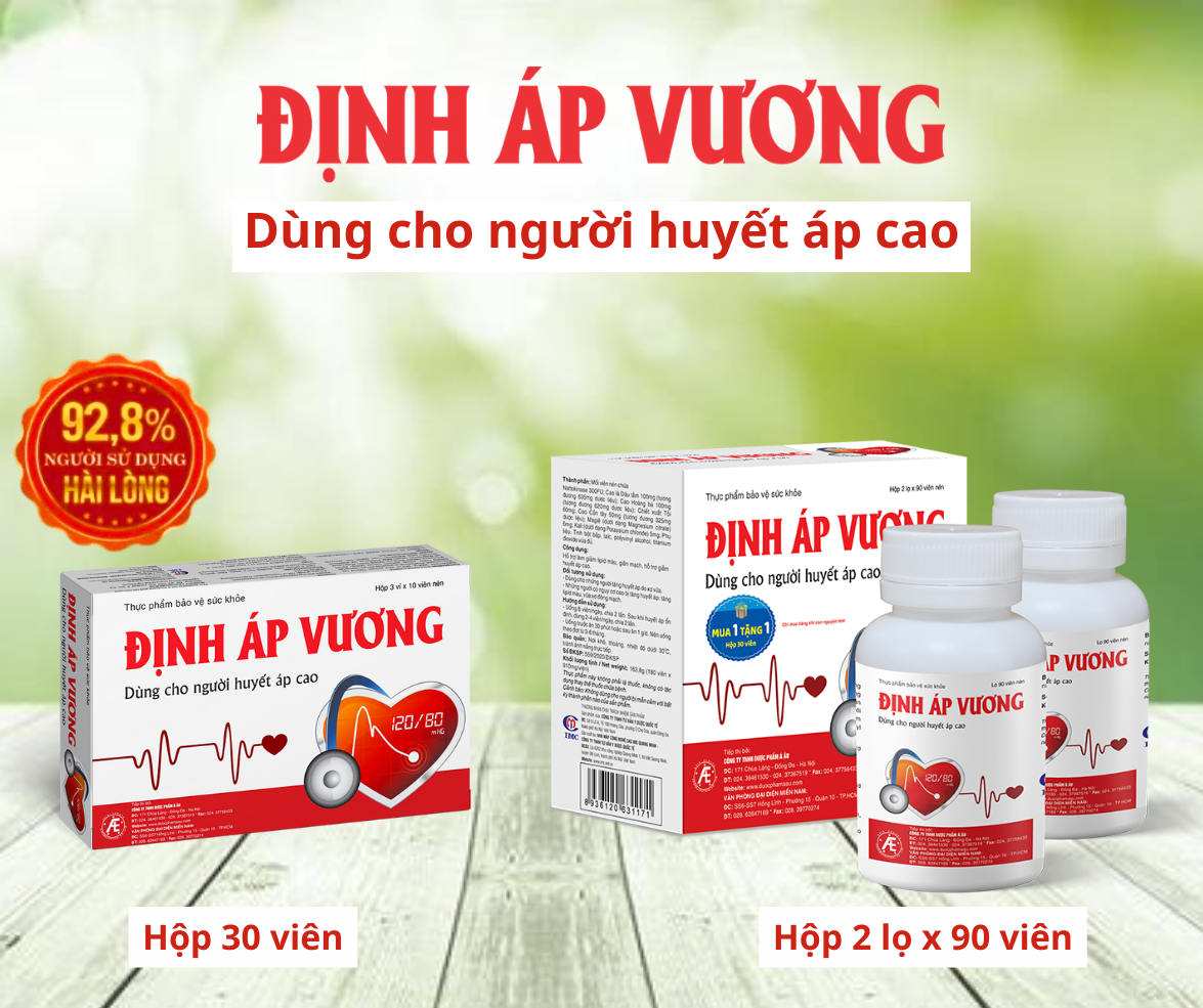 TPBVSK Định Áp Vương - Giải pháp cho người huyết áp cao