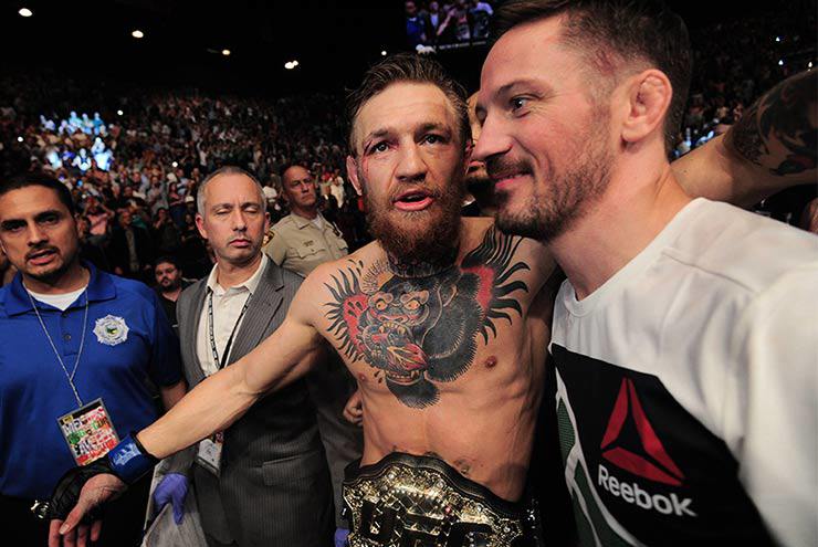Conor McGregor cùng HLV&nbsp;John Kavanagh