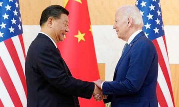 Chủ tịch Trung Quốc Tập Cận Bình và Tổng thống Mỹ Joe Biden tại Hội nghị G20 ở Bali, Indonesia, tháng 11/2022.