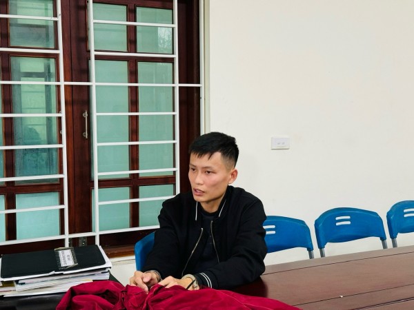  Đối tượng Nguyễn Tuấn Anh   tại Cơ quan điều tra.  