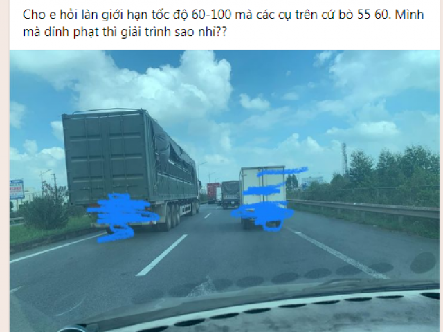 Tin tức ô tô - Xe đi trước quá chậm trên cao tốc, xe sau có bị xử phạt?