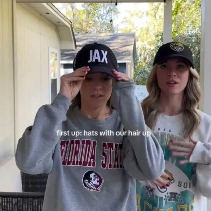 Hai chị em chơi trò hóa thân yêu cầu chồng đoán xem ai là ai. Ảnh: Jam Press