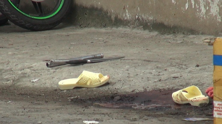 Hiện trường xảy ra vụ án đâm chết bạn làm chung vì mâu thuẫn. Ảnh: NT