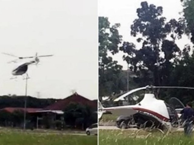 Học sinh đến trường bằng máy bay trực thăng, tưởng “chanh sả” nhưng lại bị điều tra
