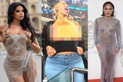 Thể thao - Ngã ngửa mỹ nhân thể thao mặc "xuyên thấu", có người bị cảnh sát đuổi khỏi sân