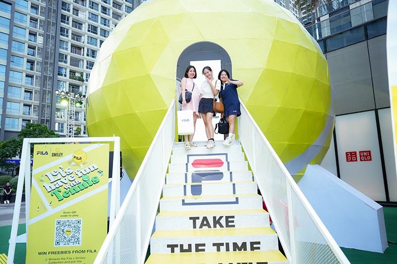 Fila Việt Nam chơi lớn khi “nhập khẩu” trái banh tennis nặng hơn 12 tấn nhân dịp ra mắt BST mới - 4