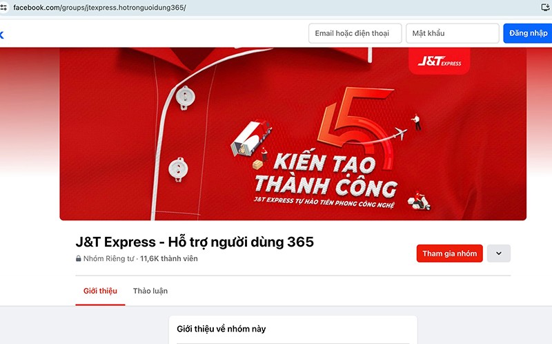 Hội nhóm Facebook chăm sóc khách hàng chính thức J&amp;T Express - Hỗ trợ người dùng 365 của J&amp;T Express