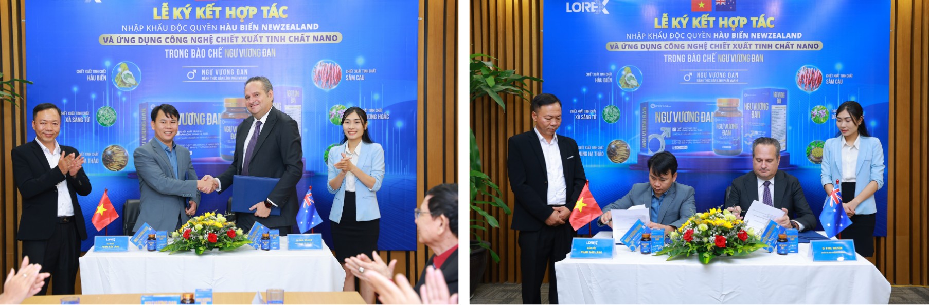 Hình ảnh ký kết hợp tác nhập khẩu thành phần và chuyển giao công nghệ